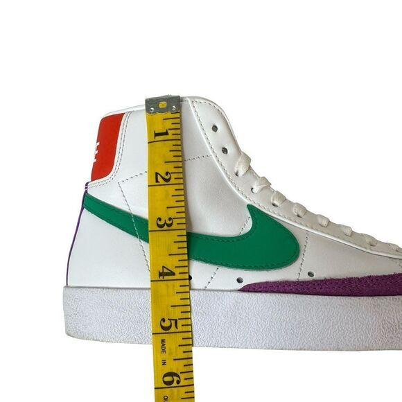 NIKE Blazer Mid '77 Vintage "White/Stadium Green/Picante Red" High top Size 6.5 - Picture 14 of 16